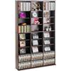 VEVOR Armadietto Portaoggetti Multimediale, Ripiano per DVD a 9 Strati, Contenere Fino a 756 CD, Ripiani CD Regolabili 27 Scomparti, Protegge Organizza Collezioni di Musica Film Videogiochi Cimeli