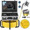 VEVOR Telecamera per Fognatura con Localizzatore 512 Hz 30 m Telecamera per Ispezione di Scarichi Autolivellante con Schermo HD 1080P 228,6 mm Zoom 36X, Telecamera Idraulica a Serpente con Luci-12 LED