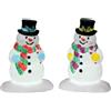 Lemax Holly Hat Snowman, Set Of 2 - 24965