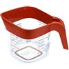 Zeal L211R - Caraffa dosatrice, colore: Rosso