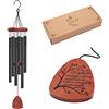 MEMGIFT Cardinal Windchime Memorial Wind Chimes for Loss of Loved One Sympathy Gifts Wind Chimes Legno di faggio Rememberance Campanelli a vento in memoria di un amato padre madre Un arto è caduto dall'albero