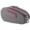 Wilson Wilson Padel-Tasche Team, Für bis zu 4 Schläger, Grau/Rot