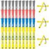 PYEUIFT 40 Pezzi Bigodini per Boccoli dei Capelli, Bigodini Piccoli di, Heatless Hair Curler, Strumento i Bigodini dei Capelli, 4 taglie per look a strati(0.27/0.35/0.5/0.6 Pollici
