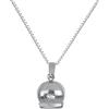 Donipreziosi Collana Campanella di Capri in Argento 925 Made in Italy - Catenina Girocollo con Ciondolo Portafortuna Elegante da Donna - Gioiello Ipoallergenico (Media)