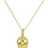 Donipreziosi Collana Campanella di Capri Placata Oro 18k in Argento Bianco 925%, Made in Italy - Catenina Girocollo con Ciondolo Portafortuna Elegante da Donna - Gioiello Ipoallergenico (Medio)
