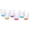 Ad Trend Set 6 Bicchierini Neto 5,5 Cl Vetro Colorato