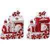 Ad Trend Scatola Natale 10 x 7 Cm H 13 Cm Ceramica Ass. Bianco Rosso 1 Pz