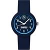 Clondo Orologio Da Polso Analogico Bambini, Idea Regalo 6-12 Anni Per Napoli Fan, Cassa 33mm e Cinturino Silicone, Scatola Ufficiale (Blu)