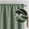 Chyhomenyc Tende verde salvia, lunghezza 114 cm, 2 pannelli, in finto lino, semitrasparenti, filtranti la luce, morbide ariose, con tasca per asta, tende per soggiorno e camera da letto, ognuna 76,2