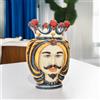 Sofia Ceramiche Comp Testa di Moro con Turbante h 25 cm — Donna, Decoro Sicily - Decoro Sicily / Uomo / Lume (h55 c/paralume Ø35)