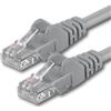1aTTack.de 7684448 1x 10m Gray Cavo di rete Cat6 Cat 6 Ethernet LAN 1000 Mbit/s RJ45