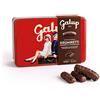 GALUP Biscotti Krumiretti ricoperti al cioccolato fondente in latta 180g- GALUP
