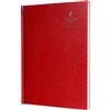 Collins - Scrivania - Calendario 2026 12 mesi, agenda settimanale, copertina rigida A4 - rosso (40.15-26)