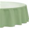 Softalker Tovaglia Rotonda Antimacchia Tavolo Tondo 100 cm Verde Salvia Tovaglie da Esterno Impermeabile lavabile, per Compleanno, Picnic, Cucina, Comunione, Estiva, Estate, Bistrot