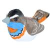 Wild Republic Audubon Bird, Lui piccolo con autentico suono d'uccello, peluche, giocattolo per uccelli per bambini e birdwatcher, 18 cm