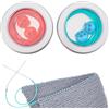 NBEADS 6m di Cordoncino per Mantenere I Punti, Tubo di Gomma Cavo Da 2mm per Maglieria Cordoncino Da Barbiere Ferma Maglie con 4 pezzi di Ferma Maglie e Scatola per Bracciale, Perline, 2 colori