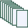 PATIKIL Cornice Magnetica per Foto A4, Confezione da 8 Cornici Magnetiche Autoadesive per Esposizione di Foto, Opere d'Arte Su Frigorifero, Finestra e Parete, Colore Verde