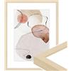 WANDStyle cornice foto legno 21x30 cm, cornici A4 da parete, cornice moderno 30x21 cm, portafoto da parete A4, cornici foto natura per appendere, Photo Frame H950 - Made in Germany