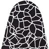 Umiin Copriasse da Stiro Universale 115x35 cm, Rivestimento Elastico e Spesso in Cotone con Imbottitura in Feltro 6 mm, Bianco e Nero