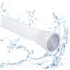 Venwemong 1 Asta per doccia senza foratura, asta per tenda senza foratura, asta a molla, asta telescopica per finestre, bagno, armadio, mobili, 135-200 cm (bianco)