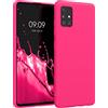 kwmobile Custodia Compatibile con Samsung Galaxy A51 Cover - Back Case per Smartphone in Silicone TPU - Protezione Gommata - rosa shocking