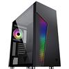Itek MAJES 30 - Case PC Gaming Full Tower ATX, 1 Ventola 12cm, Griglia RGB Addressable con telecomando Radiofrequenza, 2xUSB3, Side Panel Temp Glass (Laterale in Vetro Temperato), Nero