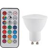 Generic Lampadine LED GU10 / 3W, Lampadina LED RGB Che Cambia Colore Bianco Caldo, con Faretto Telecomandato, per Corridoi, Servizi Igienici, Corridoi, Hotel, Bar