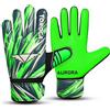 TOROGA Infinity Pro Junior Guanti da portiere per bambini - Guanti da calcio con grip in lattice, protezione per le dita e doppio cinturino al polso - Per ragazzi e ragazze (rosso, 2)
