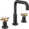 DELTA FAUCET 35894LF-GZ Nicoli Rubinetto Bagno, Nero Opaco/Bronzo Champagne
