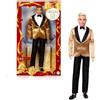 MATTEL TOYS S.R.L. Barbie Signature Ken Magia delle Feste 2025 da collezione con Giacca dorata 6+ anni JGK55