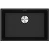 FRANKE Lavello 1 Vasca, Serie Maris MRG 110-62, Installazione Sottotop, 65.3 cm, Fragranite Nero - 125.0686.724