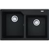 FRANKE Lavello 2 Vasche, Serie Urban UBG 620-78, Installazione ad Incasso, 78 cm, Fragranite Nero - 114.0686.764