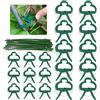 JOKILY 90 clip per piante, supporto per piante rampicanti, pomodori, rose, cetrioli e altri, connettori per piante rampicanti, fermagli stabili con 30 legamenti per piante rampicanti
