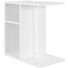 vidaXL Tavolino Bianco 50x30x50 cm in Legno Multistrato
