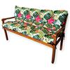 4L Textil Cuscini da Esterno Cuscino per Panca da Esterno Cuscino per panchina da Giardino Cuscini Dondolo 3 posti Cuscini per pallet (180x50x50 cm, Verde Tropicale)