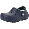 Crocs Classic Lined Bold Check Clog T, Zoccoli Unisex - Bambini e Ragazzi, Marina Militare, 23/24 EU