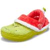 Crocs The Grinch Classic Lined Clog K, Zoccoli Unisex - Bambini e Ragazzi, Multicolore, 33/34 EU
