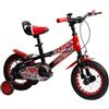 MagikBike bicicletta da bambino racer dai 2 anni, misura 12 pollici, movimento centrale a sfera telaio bicolore rosso e nero