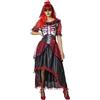 Rubie's RUBIES Costume Le Catrina per donne, Vestito stampato e fascia, Ufficiale Rubies per Halloween, Carnevale, Feste e cosplay