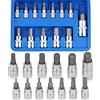 Nutmanel 13PCS Set di Chiavi a Bussola con Punta Esagonale,metriche 2mm-14mm Lega di Acciaio S2, per Chiave Dinamometrica 1/4 3/8 1/2, Chiave Dinamometrica, Chiave a Cricchetto e Avvitatore a Batteria