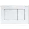 Geberit Placca a due tasti Sigma 30 tasto bianco lucido con profilo bianco opaco codice prod: 115.883.11.1