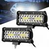 BORDEAG 2 Pezzi Faro Da Lavoro LED, Barra LED Fuoristrada, 7 Pollici Faretti Moto Supplementari, Faretti LED Auto Barra LED 12v LED Moto Per Auto, Suv, Camion, Trattore O Dispositivo Trattore Camion