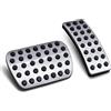Flydida Copertura per pedale acceleratore e freno auto compatibile con Mercedes Classe A W176, Classe B W246, Classe GLA X156, Classe GLE W166 C292, Classe CLA C117, pedaliera in acciaio inossidabile