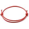 ZENSE - Bracciale in cordoncino cerato rosso regolabile da uomo ZB0361