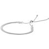 MILOR - Bracciale Donna Argento; Bracciale Ragazza con Catena Snake Lucida; Regalo Compleanni, Anniversari, Festa Donna, Festa Mamma