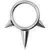 Melighting 16G Orecchini Cartilagine Spike Anello del Septum Helix Piercings Daith Piercing Gioielli Titanio solido G23 Anello Segmento Incernierato Anelli Conch