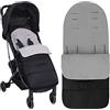 UptVin Sacco nanna invernale per neonati, universale, per passeggino Pushchair, Baby Sacco Nanna Termico Sacchi Termici Coperta per Passeggini Carrozzine Accessori (Bianco)
