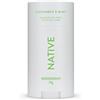 Native Deodorante Donne & Uomini - Senza Alcol & Alluminio - Profumo Cetriolo & Menta - Con Burro di Karité, Olio di Cocco & Bicarbonato di Sodio - Controllo degli Odori 72 Ore (75 ml)