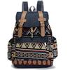 pumpumlia Zaino da donna in tela, stile vintage, stile etnico, borsa a tracolla per donna casual, Multi
