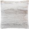Douceur d'Intérieur, Cuscino sfoderabile (45 x 45 cm) Lynx, finta pelliccia/velluto